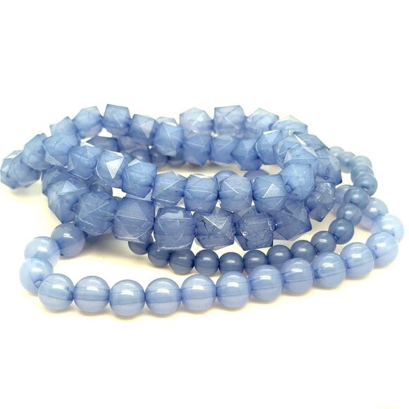 Jewelry - Baby Blue Beaded Bracelets